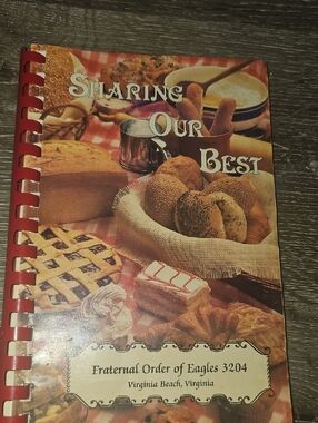 'Sharing Our Best' Red Spiral-Bound Recipe Book